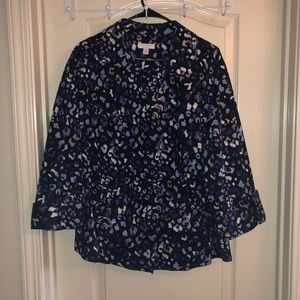 Charter Club Purple Cheetah Jacket